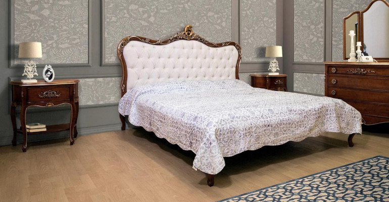 Bed 2x Bedside table 3 pcs. Bedroom Set Design Furniture Modern Luxury Beds new