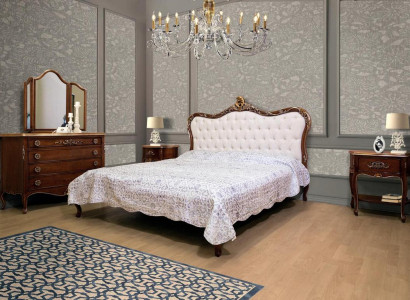 Bedroom Design Classic Luxury Furniture Modern Bed 2x Bedside table 4-piece set