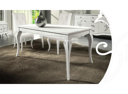Dining table Extendable Table xxl Tables Modern Wood Ess Dining room Design White new