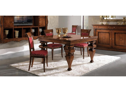 Furniture Furnishings Group Table + 4 Chair Set 5pcs. Dining table suite dining room