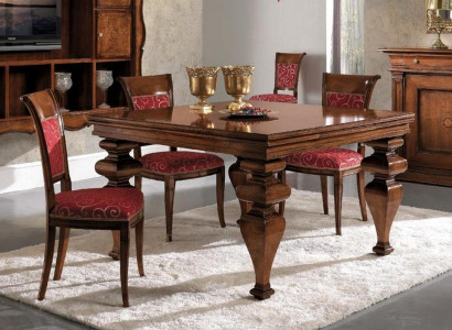Furniture Furnishings Group Table + 4 Chair Set 5pcs. Dining table suite dining room