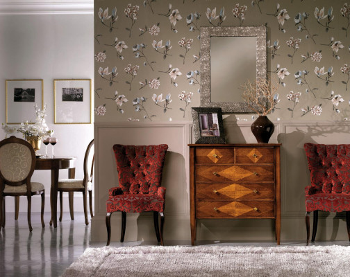 Living room Set Chest of drawers Mirror Chests of drawers Suite Group Wood Design Wardrobe new
