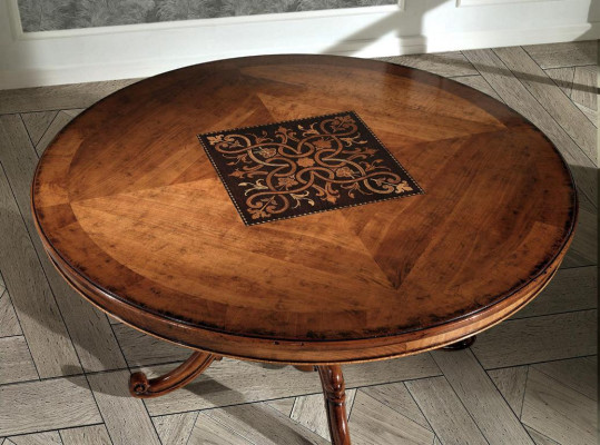 Dining room Tables Round Furniture Dining table Luxury Round Table Solid Wood Italy new