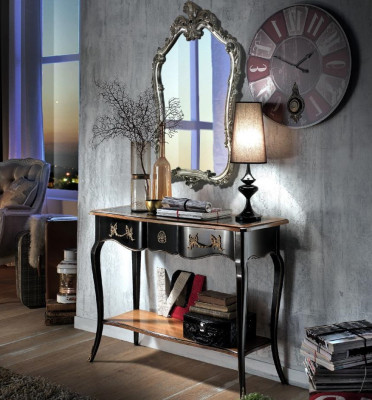 Consoles Table Chest of drawers with Mirror Luxury Class Furniture Set Style Modern 2-piece. new