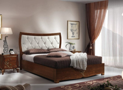 Bedroom Bed Bedside table Beds Group Wood Double Design Suite Set 3pcs