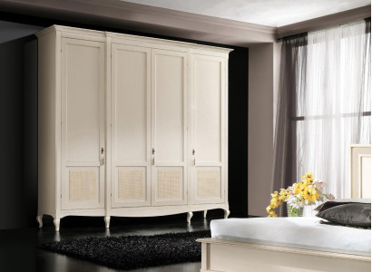 Real wood Wardrobe Wooden Cabinet Wardrobe Solid Bedroom Furniture Italy