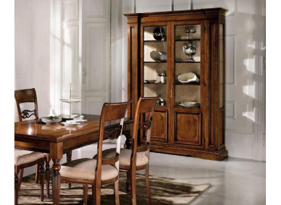 Display case Wood Luxury Cabinets Classic Sideboard Design Furniture Italian Brown