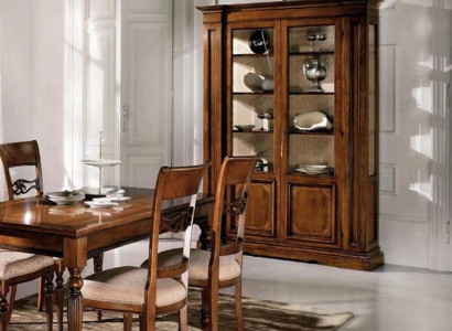 Display case Wood Luxury Cabinets Classic Sideboard Design Furniture Italian Brown