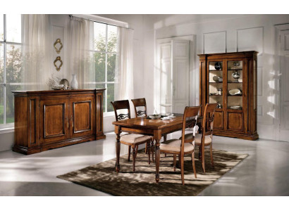 Dining room Set Suite Chairs 4x Display case Group Dining set Display cases 7 pieces. Chest of drawers