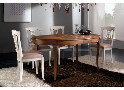 Complete Set Dining table 4x Chairs Dining room Set Ess Group Wood Table Tables 5pcs