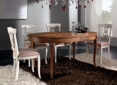Complete Set Dining table 4x Chairs Dining room Set Ess Group Wood Table Tables 5pcs