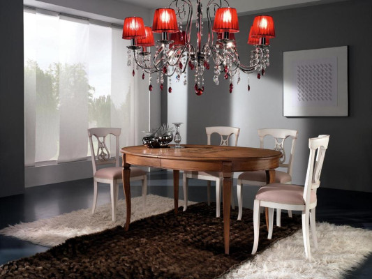 Complete Set Dining table 4x Chairs Dining room Set Ess Group Wood Table Tables 5pcs