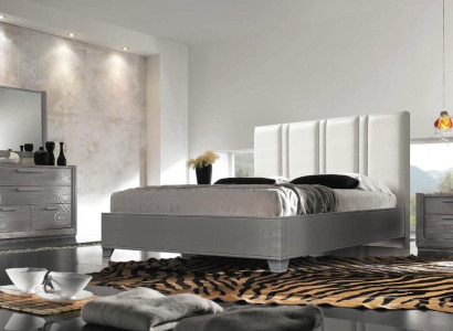 Bedroom Bed Bedside table Beds Group Double beds Bed frame set 3 pieces. new