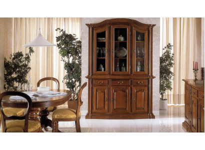 Real wood Display case Living room Furniture Sideboard Solid Wood Display cases Glass Wardrobe