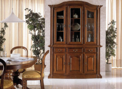 Real wood Display case Living room Furniture Sideboard Solid Wood Display cases Glass Wardrobe
