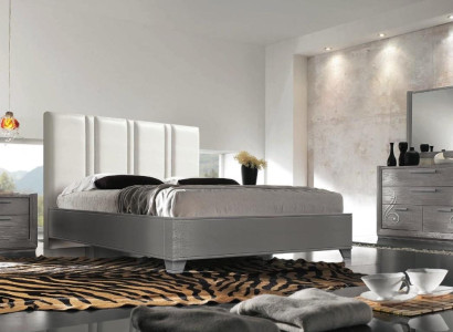 Luxury Set Bedroom Bed Bedside table Chest of drawers Mirror Group Suite new 5-piece.