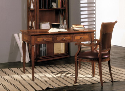 Table Desk Secretary Desks Italian Furniture Chair Set Office 2pcs