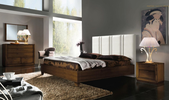 Bedroom Bed Bedside table Double beds Modern Bed frame Beds Set 3pcs.