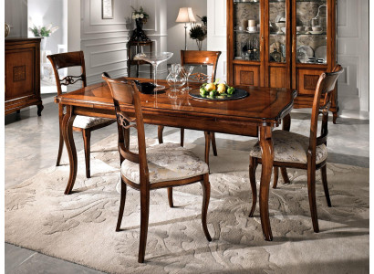 Dining room Chairs Luxury 4x Armchair Chair Wood Brown Chairs Living room Furniture Group