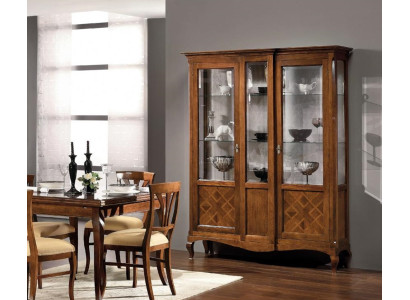 Display case Wood Luxury Cabinets Classic Sideboard Wardrobe Furniture Italian Brown