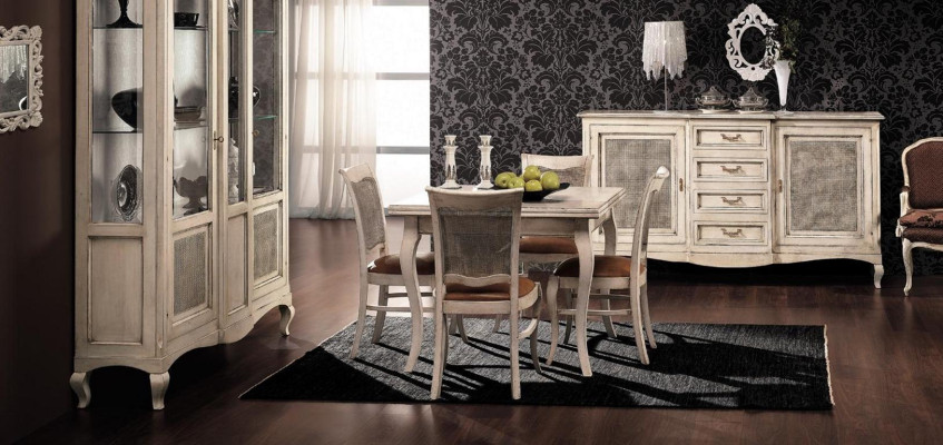 Furniture Furnishings Group Table + 4 Chair Set 5pcs. Dining table suite dining room
