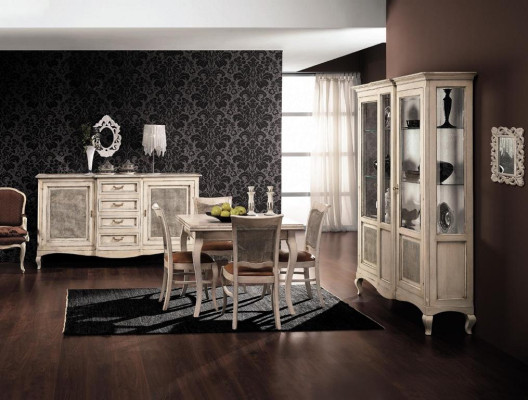 Furniture Furnishings Group Table + 4 Chair Set 5pcs. Dining table suite dining room