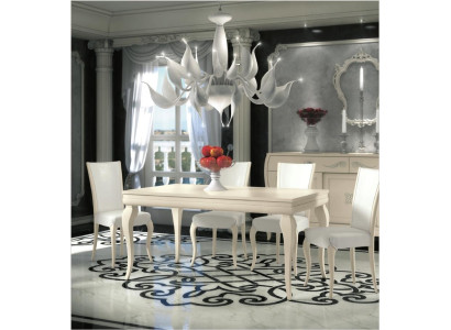 Dining room Dining table Chair Ess Table Design Group Tables Wood Modern Set 5pcs.