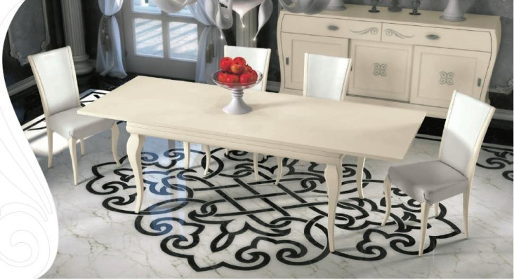 Dining room Dining table Chair Ess Table Design Group Tables Wood Modern Set 5pcs.
