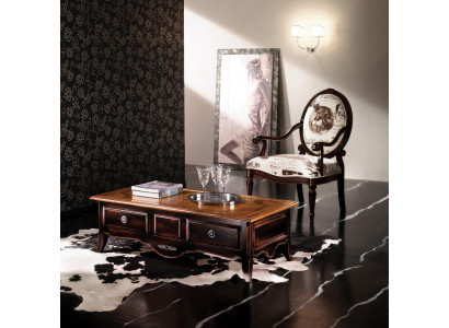 Classic r Coffee table Table Living room Tables Baroque Wood Coffee tables Solid