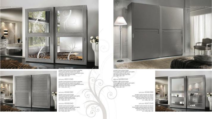 Wardrobe Wardrobe Sliding Doors Cabinets Wood Italian Furniture Furnishings