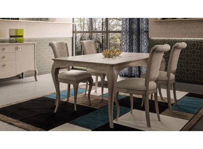 Dining table Dining room Suite Furniture Furnishings Group Table + 6 Chair Set 7pcs.