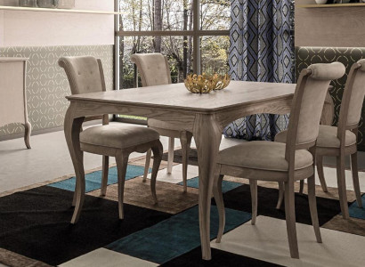 Dining table Dining room Suite Furniture Furnishings Group Table + 6 Chair Set 7pcs.