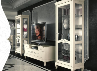 Living room Display case TV-cabinet Display case tv Modern Wood Furniture Wardrobe Style Set new 3-piece.