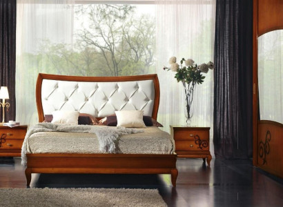 Luxury set 3 pieces.Bedroom Bed Bedside table Suite Group Beds Double Hotel