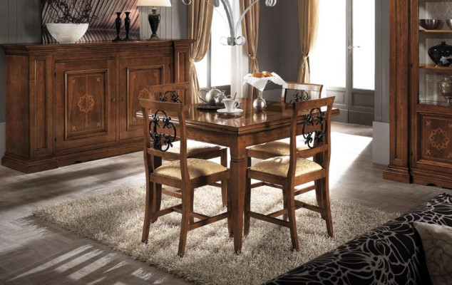Suite Table Dining set 5 pcs. Tables new Suite Dining table 4 x Chair Set Furniture