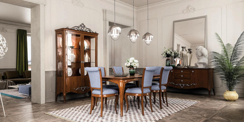 Dining room Set Dining set Table Tables 9 pcs Complete set Dining table 6 Chairs Group