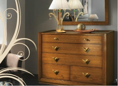 Chest of drawers Mirror Suite Group Chests of drawers Console Wood Wardrobe Shelf new Set 2pcs