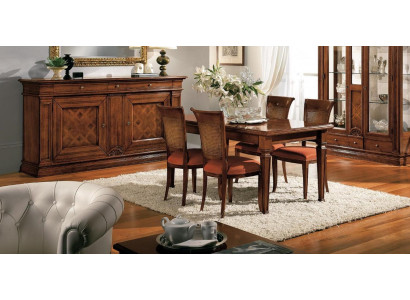 Dining set Living room Set Table 4x Chairs Seating group Dining room garnitur Tables new