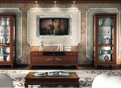 TV cabinet set 3 pieces. Living room Display case TV Modern Wood Furniture Wardrobe Style new Group