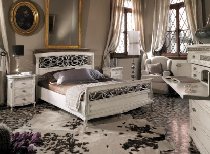 Bedroom Furniture Complete e Suite 3pcs. Set Beds Italian Furnishings