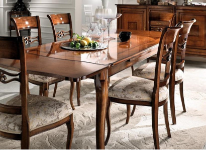 Modern Table Dining room sliding table design natural wood Dining table Real wood Furniture