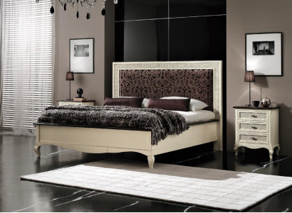 Bedroom Bed Bedside table Double bed Upholstery Beds Set Group Suite 3pcs.
