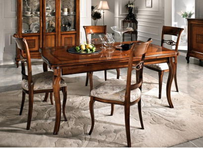 Dining room 6x Chairs Wood Luxury Armchair Chair Brown Chairs Living room Furniture