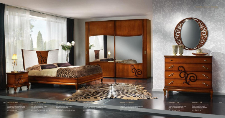 Luxury set 3 pieces. Bedroom Bed Bedside table Beds Double Wood Bed frame new