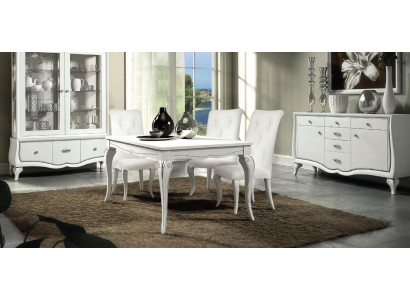 Table Wood Tables Modern Design Dining room Dining Luxury Italy Dining table Extendable