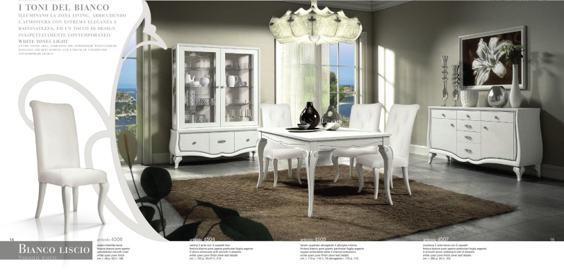 Table Wood Tables Modern Design Dining room Dining Luxury Italy Dining table Extendable