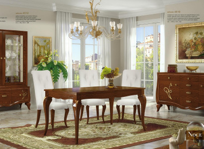 Dining room Dining table Chair Chest of drawers Display case Group Ess Wood Suite new Set 7pcs.