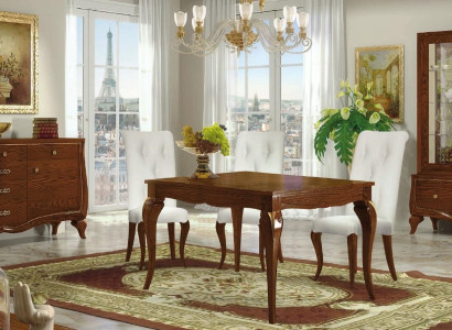 Suite Dining room Dining table Chair Chest of drawers Display case Table Tables Group Set 7pcs.