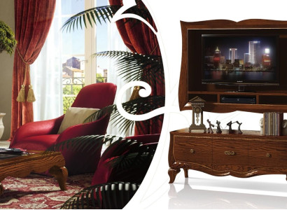 Lowboard TV-cabinet Wardrobe Sideboard Wardrobe tv Wood Classic Chest of drawers Design new
