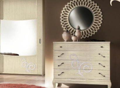 Chest of drawers Mirror Wood Chests of drawers Suite Modern Wardrobe Console Furniture new Set 2pcs
